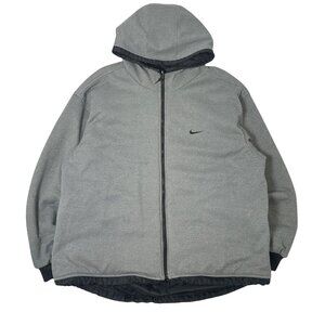 90s Nike Reversible Full Zip Swoosh Jacket L